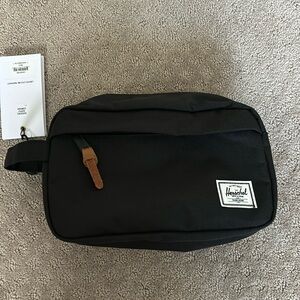Herschel Black Canvas Dopp Kit